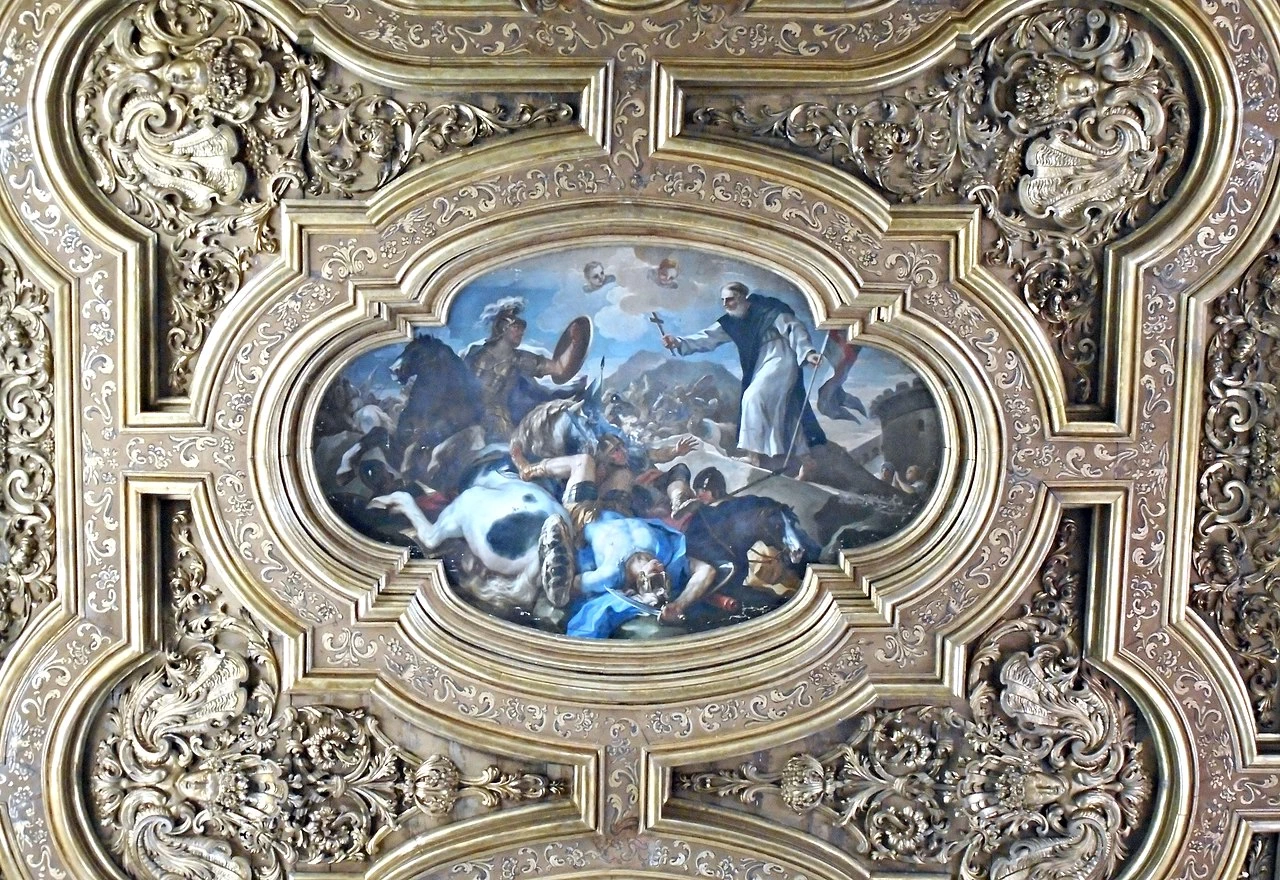 Sant'Agnello scaccia i Saraceni da Napoli - chiesa di Donnalbina, Napoli